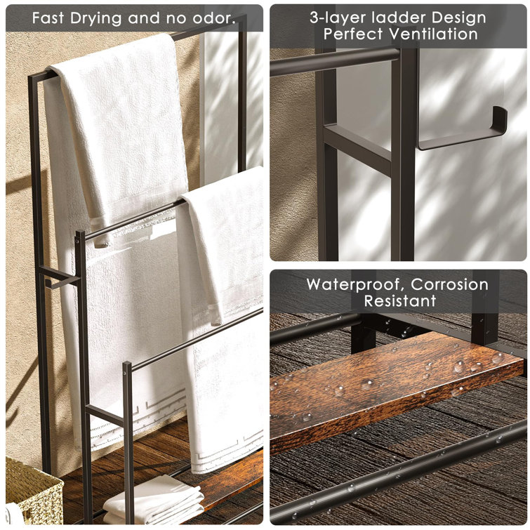 Looife Freestanding Towel Stand Wayfair Canada